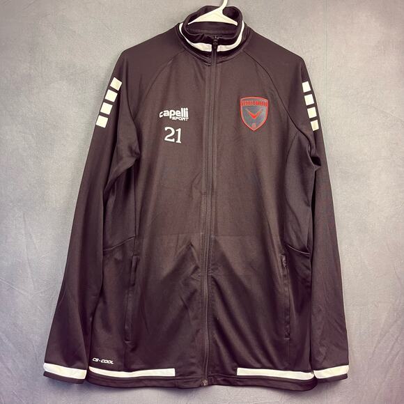 Capelli Sport Jacket Vegas United CS Cool Mens XL Performance Full Zip Mock Neck - Picture 1 of 13